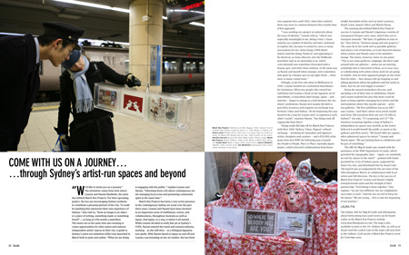 Laura Pia, Come with us on a Journey...Look Magazine, Art Gallery Society of NSW, p32-33May 2009